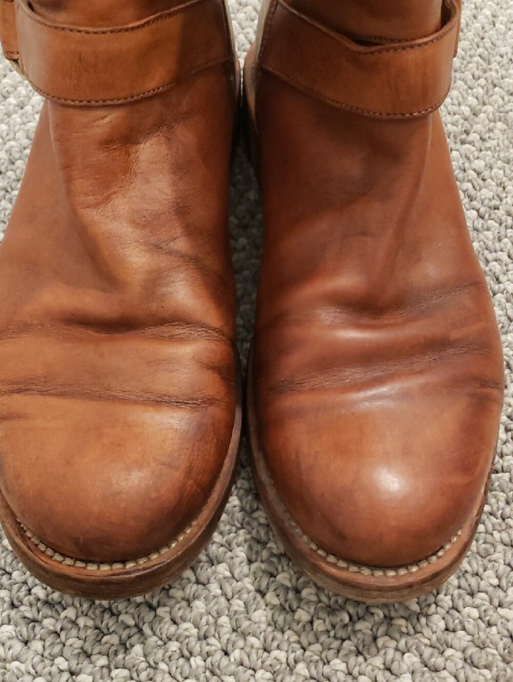 Brunello Cucinelli Tan Leather Harness Boots - Picture 3 of 16